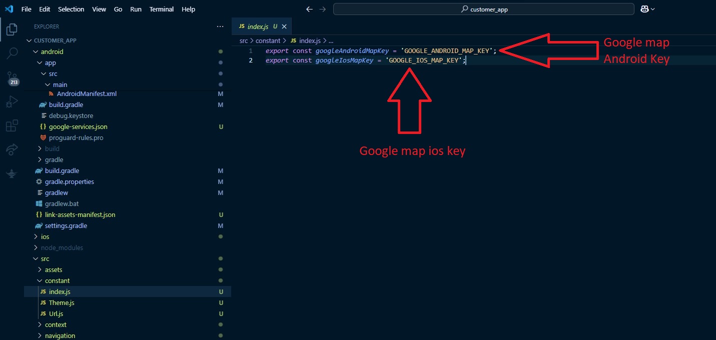 iOS Map API Key Setup