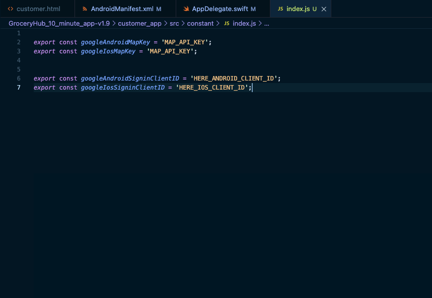 iOS Map API Key Setup